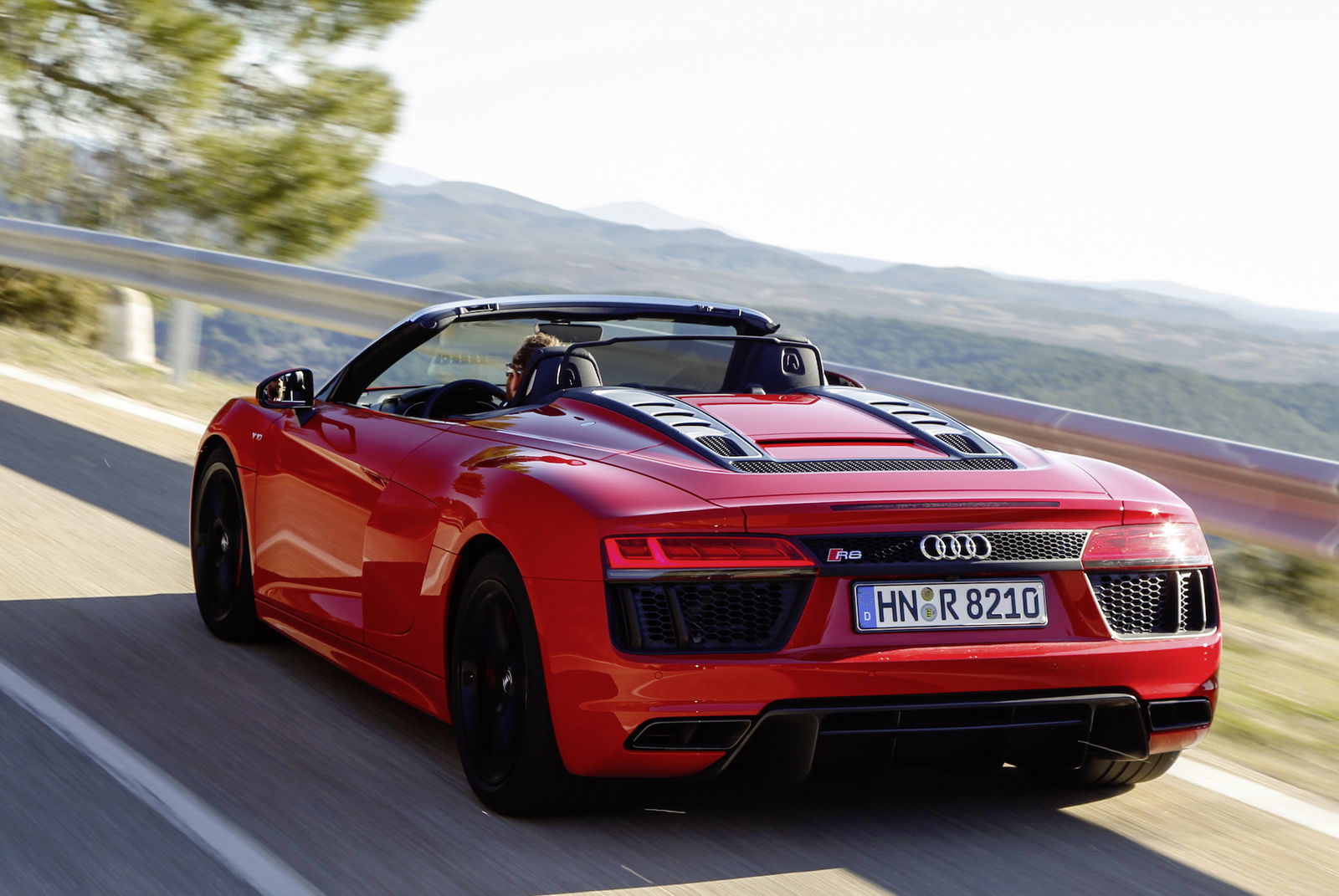 audi r8 v10 rws spyder rossa