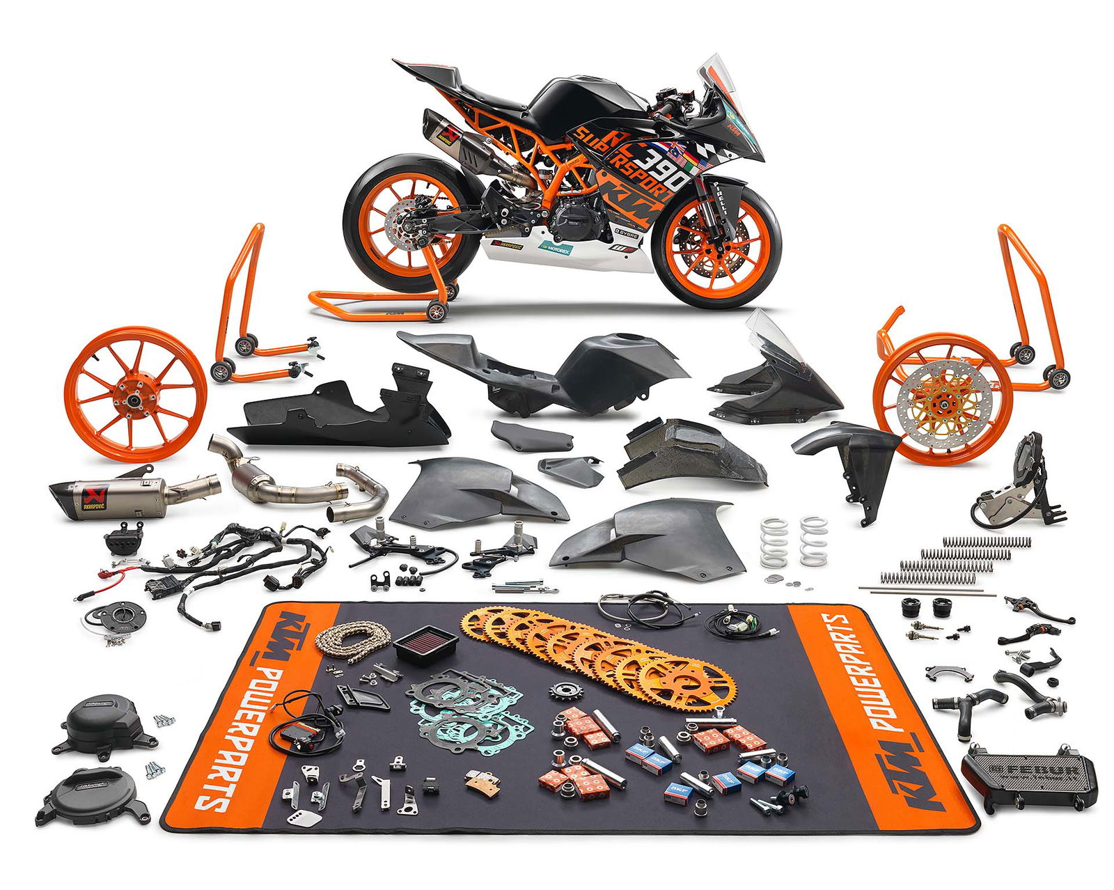 KTM RC 390 R race kit special parts
