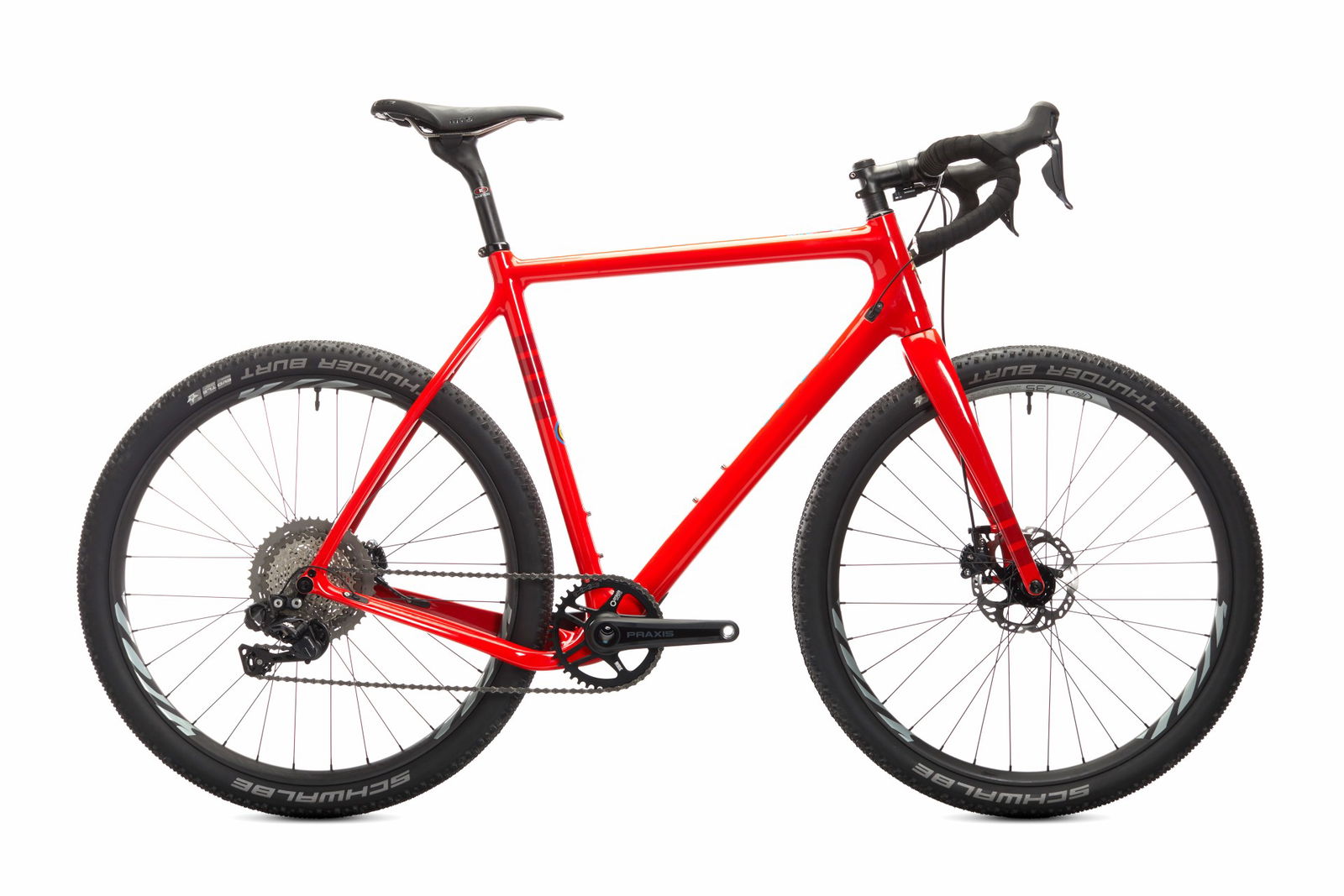 Bicicletta gravel Ibis Hakka MX rossa, vista laterale destra