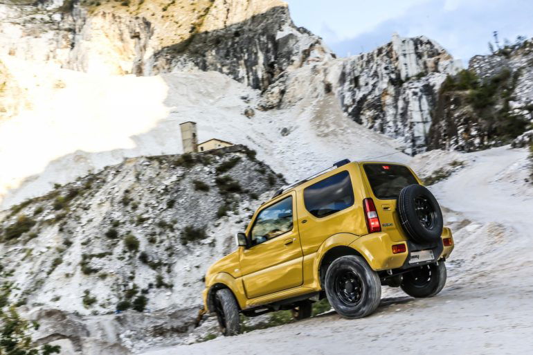 Suzuki Jimny Shinsei, foto azione in cava