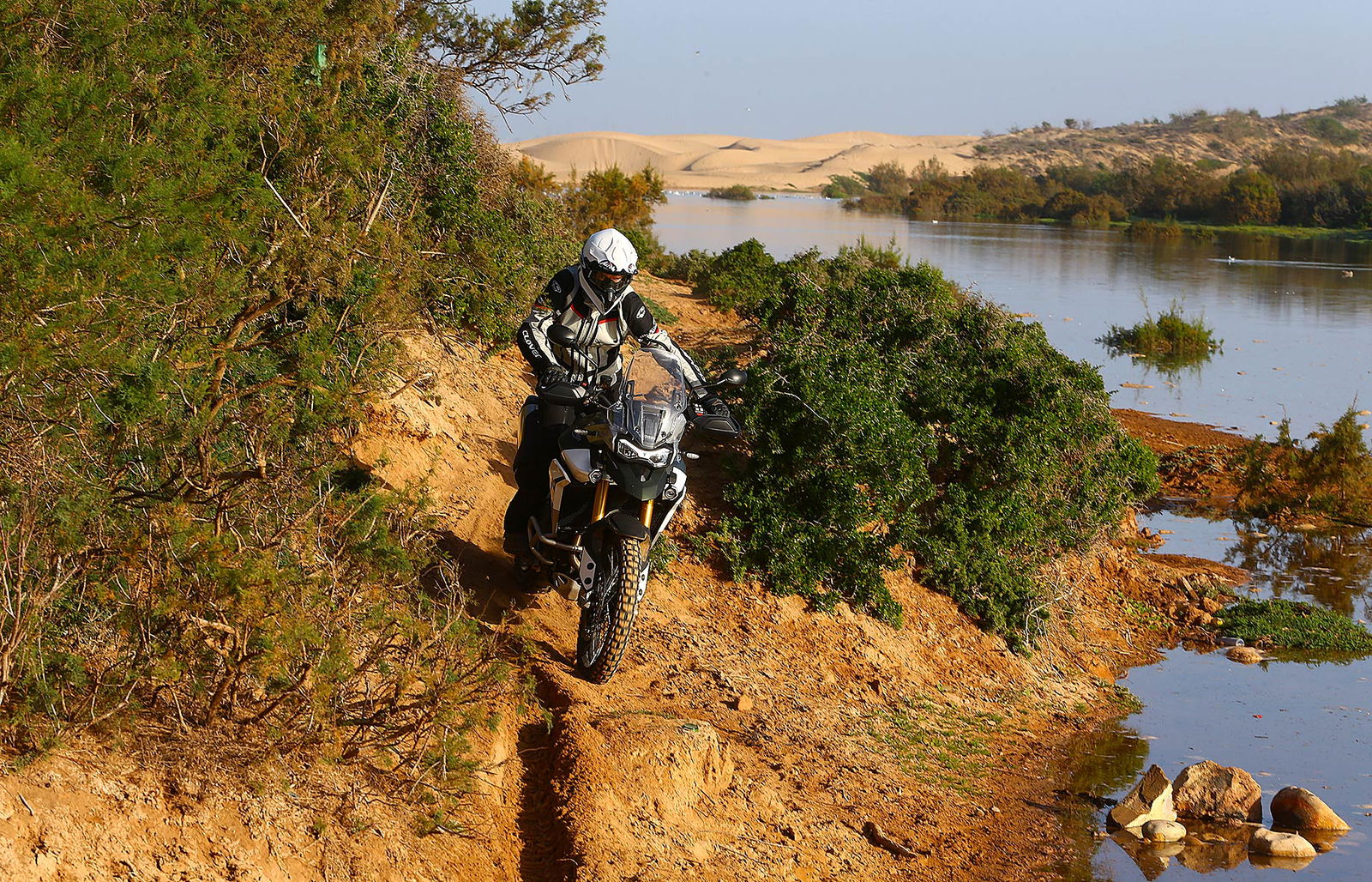 Triumph Tiger 900 Rally Pro passaggio tecnico in fuoristrada