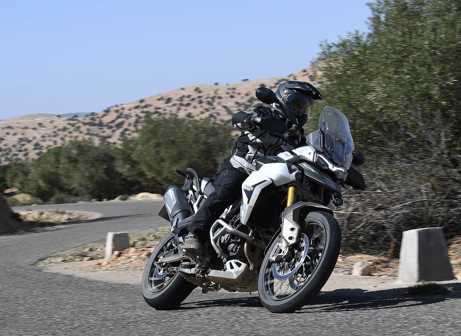 Triumph Tiger 900 Rally Pro in movimento