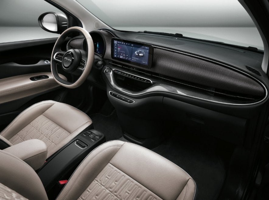 fiat 500 elettrica plancia