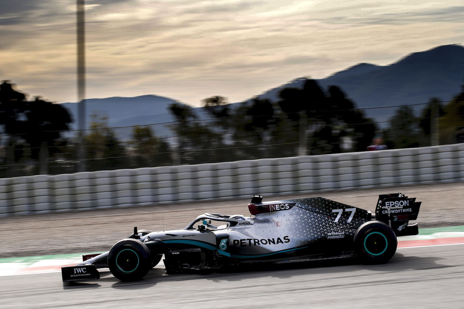 mercedes f1 2020 test barcellona