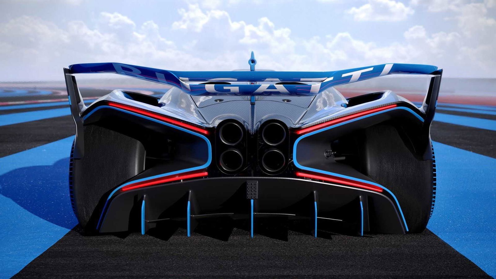 bugatti-bolide estrattore e ala posteriori