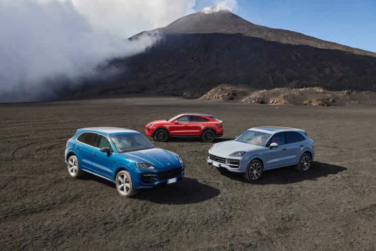 Gamma Porsche Cayenne 2023 sul vulcano Etna