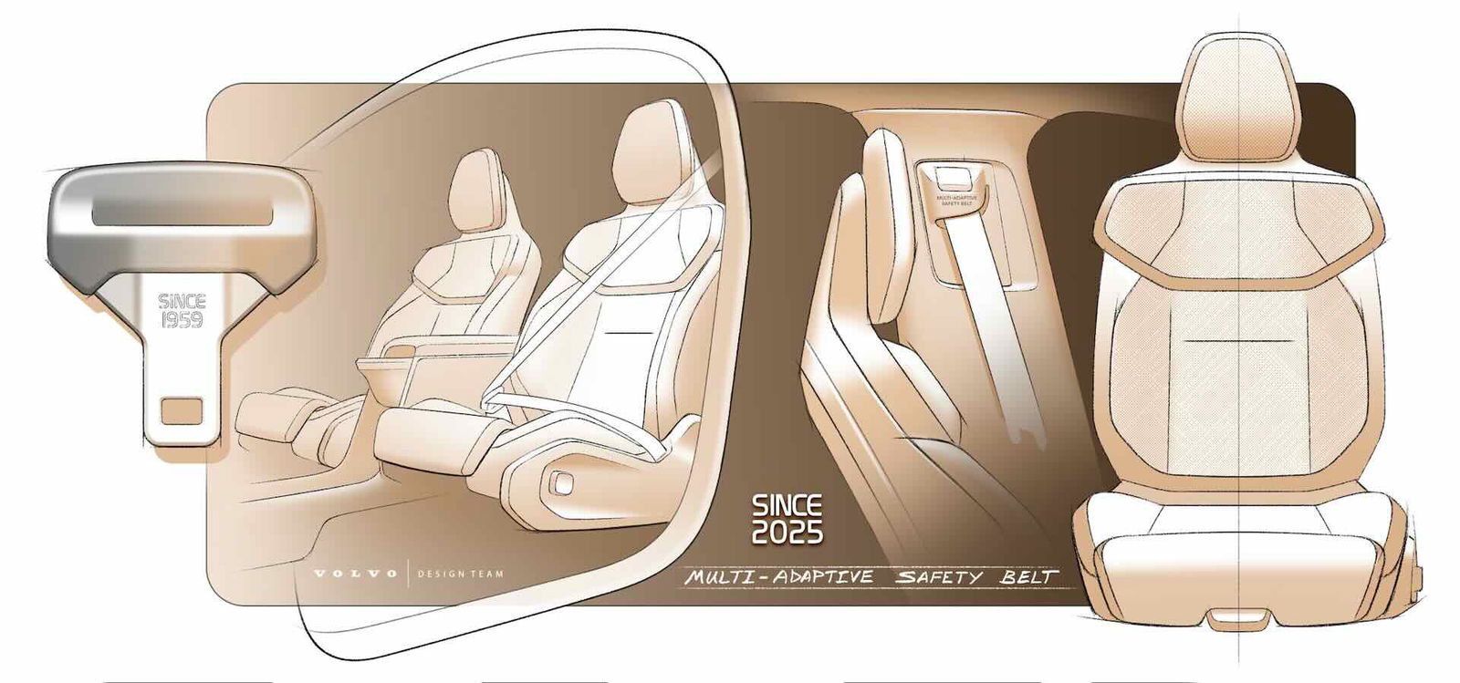 Volvo, cinture di sicurezza multi-adattive