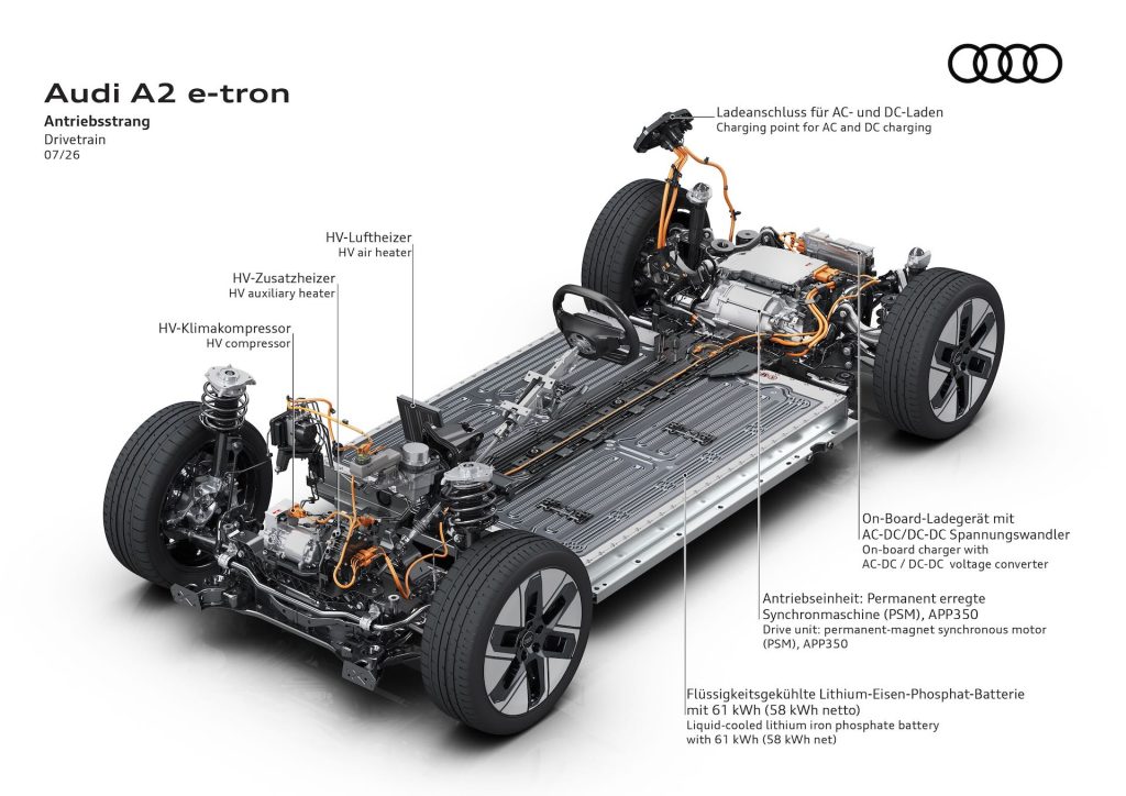 powertrain Audi A2 e-tron