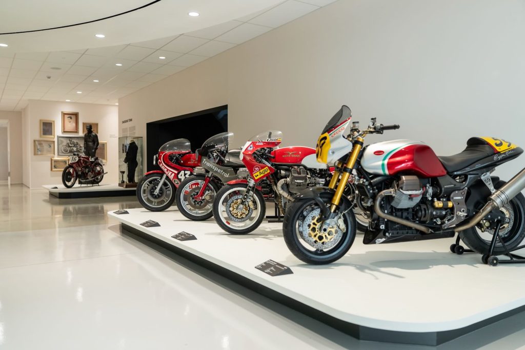 moto esposte al Museo Moto Guzzi