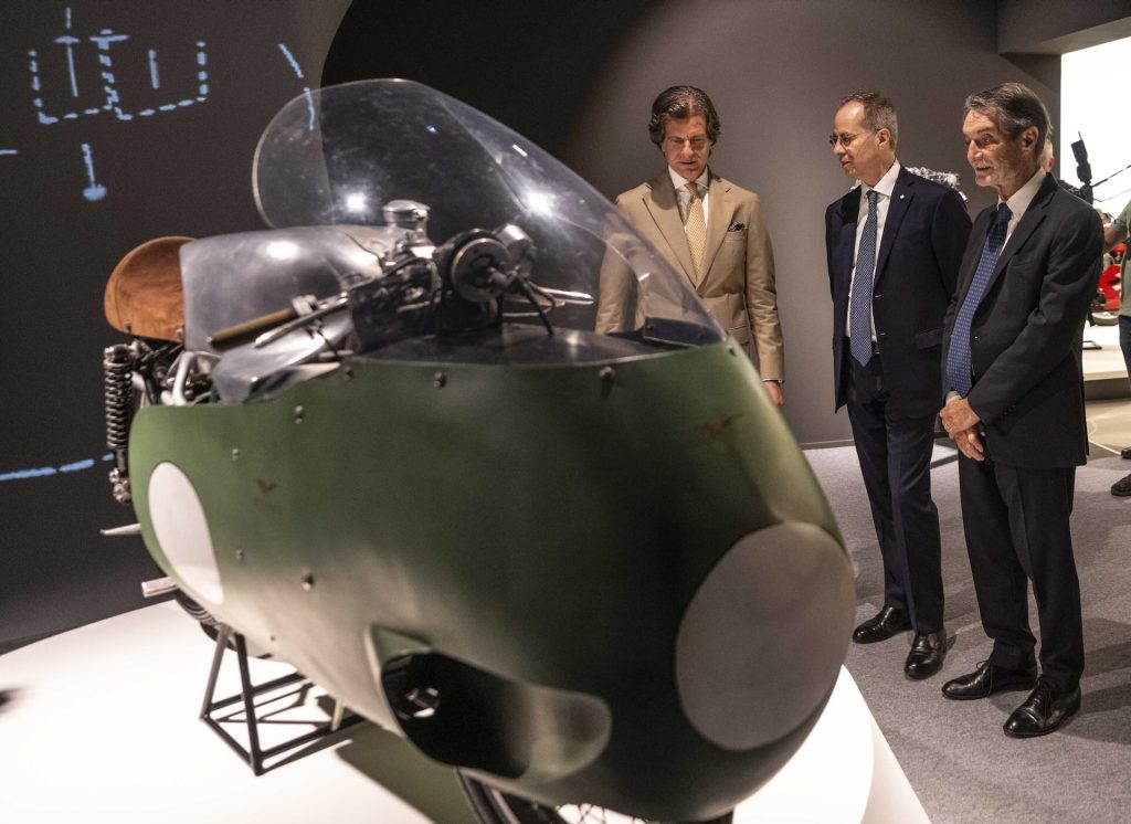 moto esposte al Museo Moto Guzzi