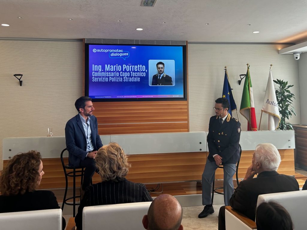Commissario Capo Tecnico ing. Mario Porretto, del Servizio Polizia Stradale,